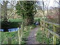 Footbridge over the River Ebble in SP5 4NJ