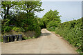 The entrance road to Greencliff Farm in EX39 5BW
