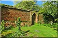 Door in the churchyard wall at St Giles in Wyddial