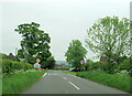 Village sign approaching Aston Somerville in Aston Somerville
