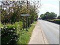 Greenhalgh sign next to Gulley on the A585 in PR4 3HJ