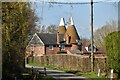 The Oast house on Pristling Lane in TN12 0HA