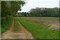 Track (footpath) to Brook Farm in IP12 3EE