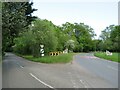 Road junction near Elstead, Surrey in GU8 6FD