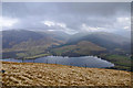 Deer fence on the southern slope of Meall a' Mhadaidh in FK19 8PT