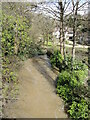 The Frome from Cleeve Road bridge in Frenchay & Downend Ward
