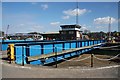 Swing bridge over entrance lock in IP2 8GW