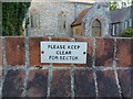 "Please keep clear for rector" sign in RG20 9RQ
