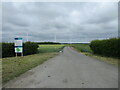 Access road to Lissett wind farm from Lissett Lane in YO25 8PX