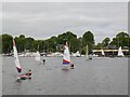 Sailing on Wroxham Broad  in NR13 6HB