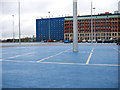 Blue car park at Fort Dunlop in B24 9PU