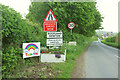 Signs at Buckland Newton in DT2 7BN