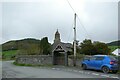 Lych gate of St Afan's church, Llanafan in SY23 4AZ