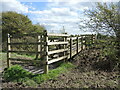Wooden walkway from Walborough Hill in BS23 4TJ