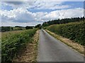 The minor road near Ceiriog Forest in Llansantffraid Glyn Ceiriog Community