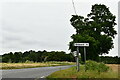 Wood Norton: Holt Road crossroads in NR20 5AX