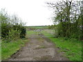 Gated farm track off Stratford Road in B50 4LT