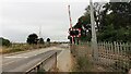 Quarrington Level Crossing for Grantham Road (A153) across railway in Greylees