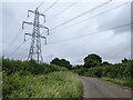 Lane and power lines in SN14 0RW