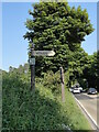 Direction Sign - Signpost on the B3128 Clevedon Road in BS48 1PB