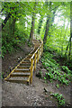 Steps to Ewloe Castle in CH5 4GN