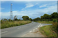 Road and mast, St Eval in PL27 7WH