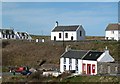 Church and post office at Portnahaven in PA47 7SW