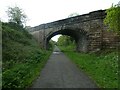 Bridge for track to Wash Hall, NCN5, Chester Railway Path in CH1 5AU