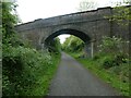 Bridge carrying track over NCN5, Chester Railway Path in CH1 5AU