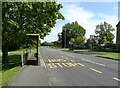Bus stop and shelter on Clifton Road in Beechwood & Heath Ward