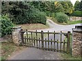 Entrance gates to St. Lawrence's church (Canon Pyon) in HR4 8YA