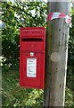 Elizabeth II postbox on Keckwick Lane in WA7 1TF