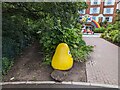 CBeebies 'blob' guarding the footpath in ST10 4AX