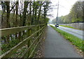 National Cycle Route 8 along the B4547 in LL56 4JT