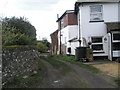 Start of footpath from Sussex Road to Buriton in GU31 4LN
