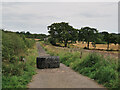 Blocked road to Edge Farm in G74 2DR