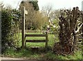 A stile along Heath Road in CM11 1LZ