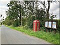 Telephone Box and Notice Board at Moorend in ST10 3EX