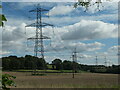 Power lines north of Beckfield Farm in WF11 9JJ