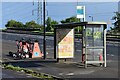 Bus shelter beside the A33, for Millbrook Station in SO15 8RD
