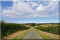 Cranoe Road. View north-west towards Glooston in Cranoe