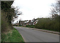 View northeast along Mill Road in Frettenham