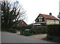 Houses in Post Office Road in Frettenham