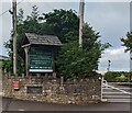 The David Broome Event Centre information board, Monmouthshire in NP6 4XP