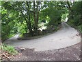 Bend in the lane, near Fairbourne in LL38 2TQ