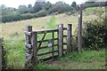 Gates on public footpath in SA67 8NA