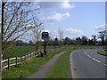 Whittlesford Village Sign and Church in CB22 4NZ