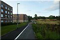 Cycle path beside John Snow College in DH1 3FR