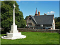 Great Gaddesden - war memorial and primary school in HP1 3BS