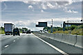Southbound M1 near East Lodge in Quinton